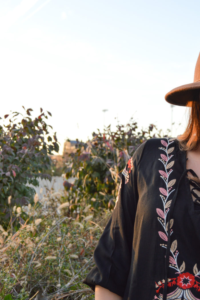 zaful embroidered tunic.