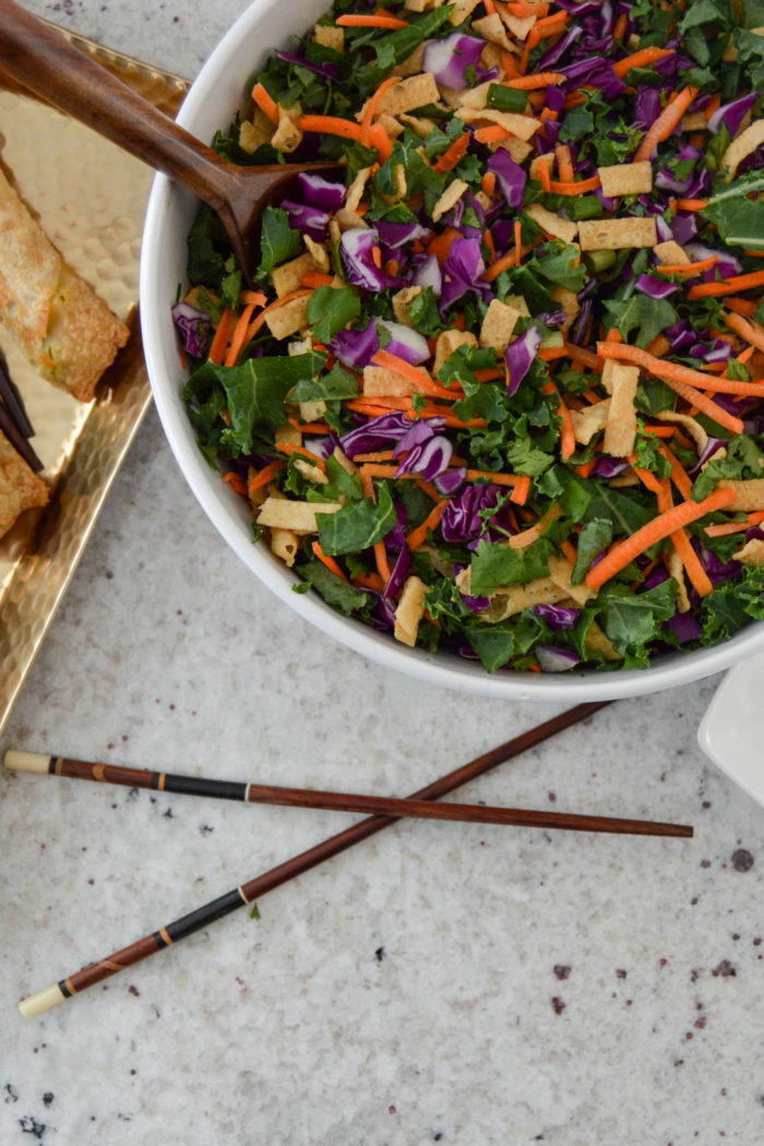 cabbage + kale asian salad.