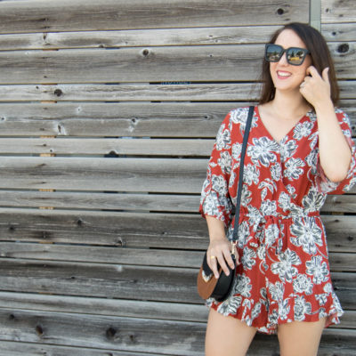 Tips For Blog Rebranding | floral romper