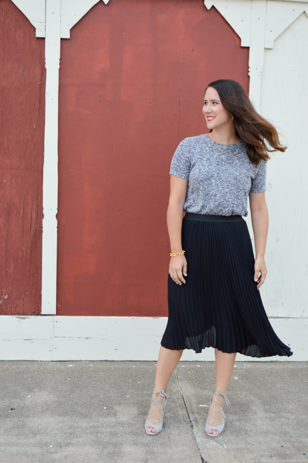 pleated midi skirt | my favorite trends to date | women's fall fashion