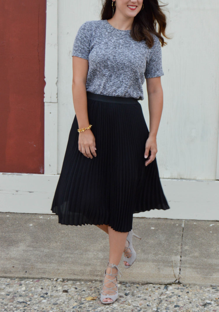 pleated midi skirt | my favorite trends to date | women's fall fashion