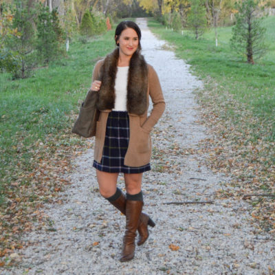 j crew plaid skirt