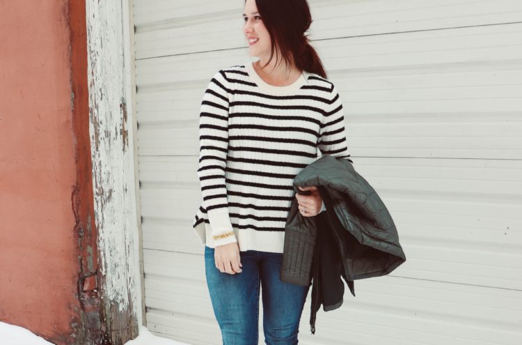 Old Navy striped sweater