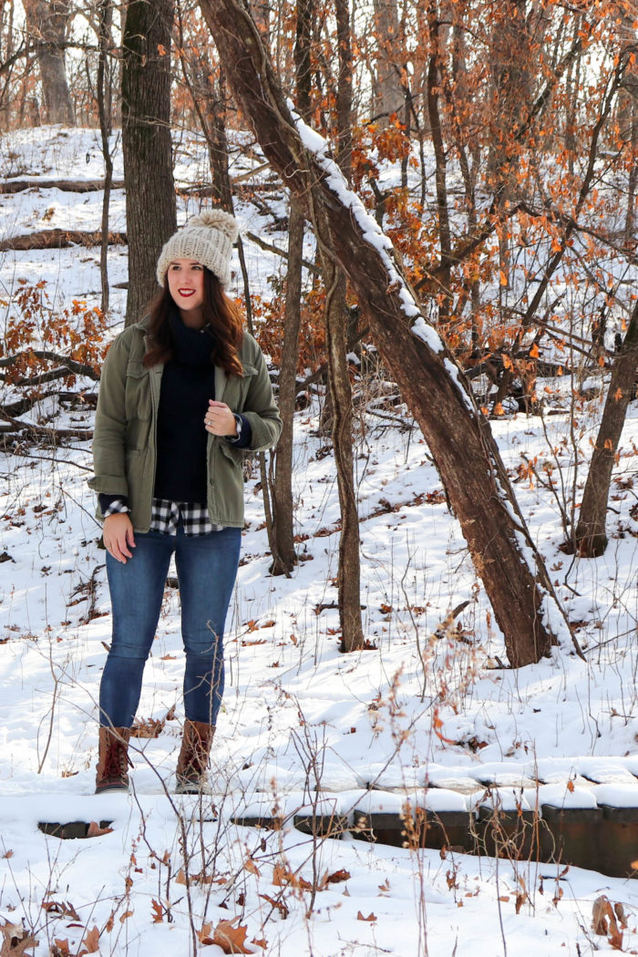 how to fashionably layer for cold weather.