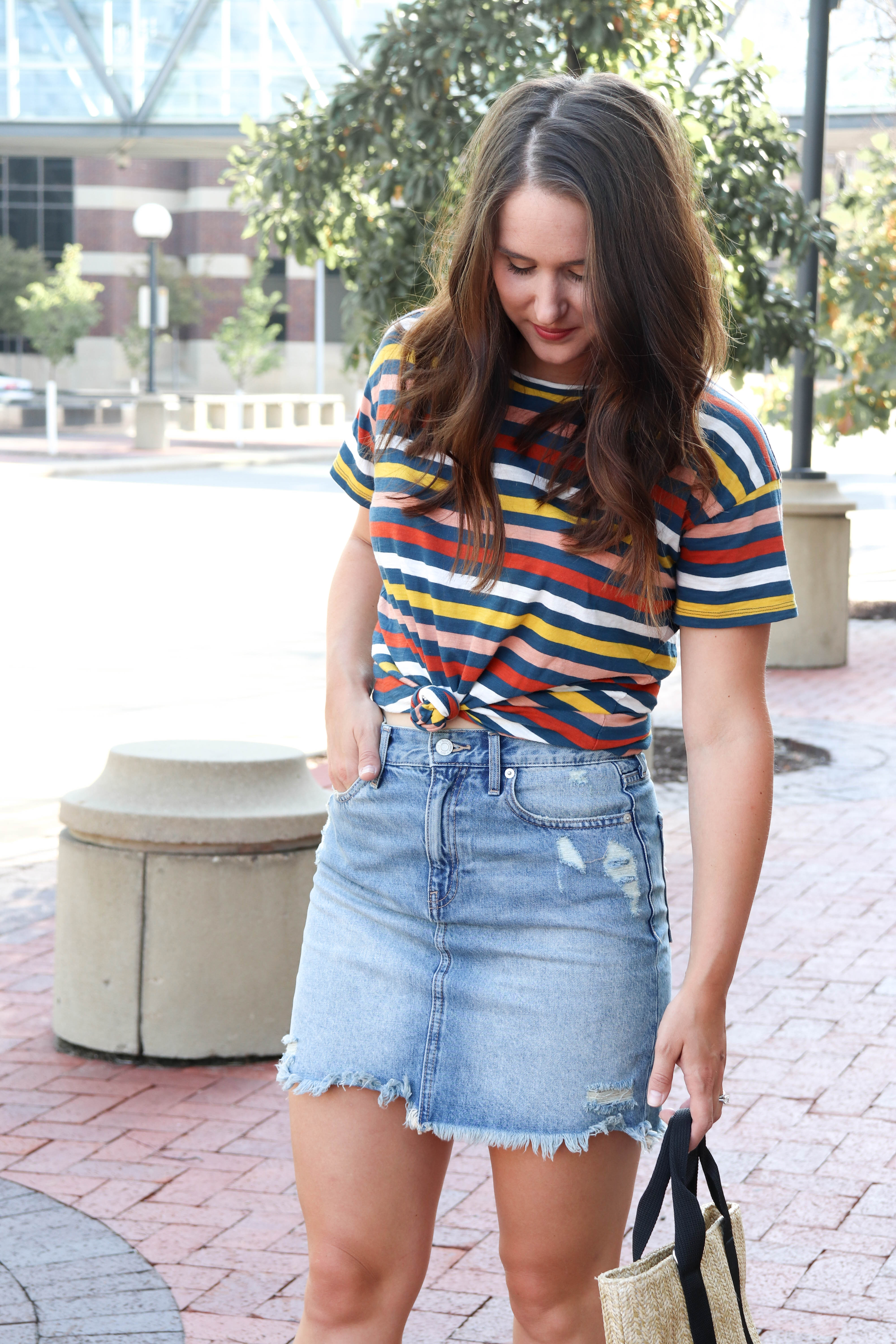 How The Denim Skirt Still Works | 90s Trends | Pointed North