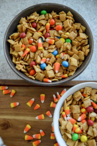 A Simple Halloween Snack Mix - Fall Recipes - Pointed North