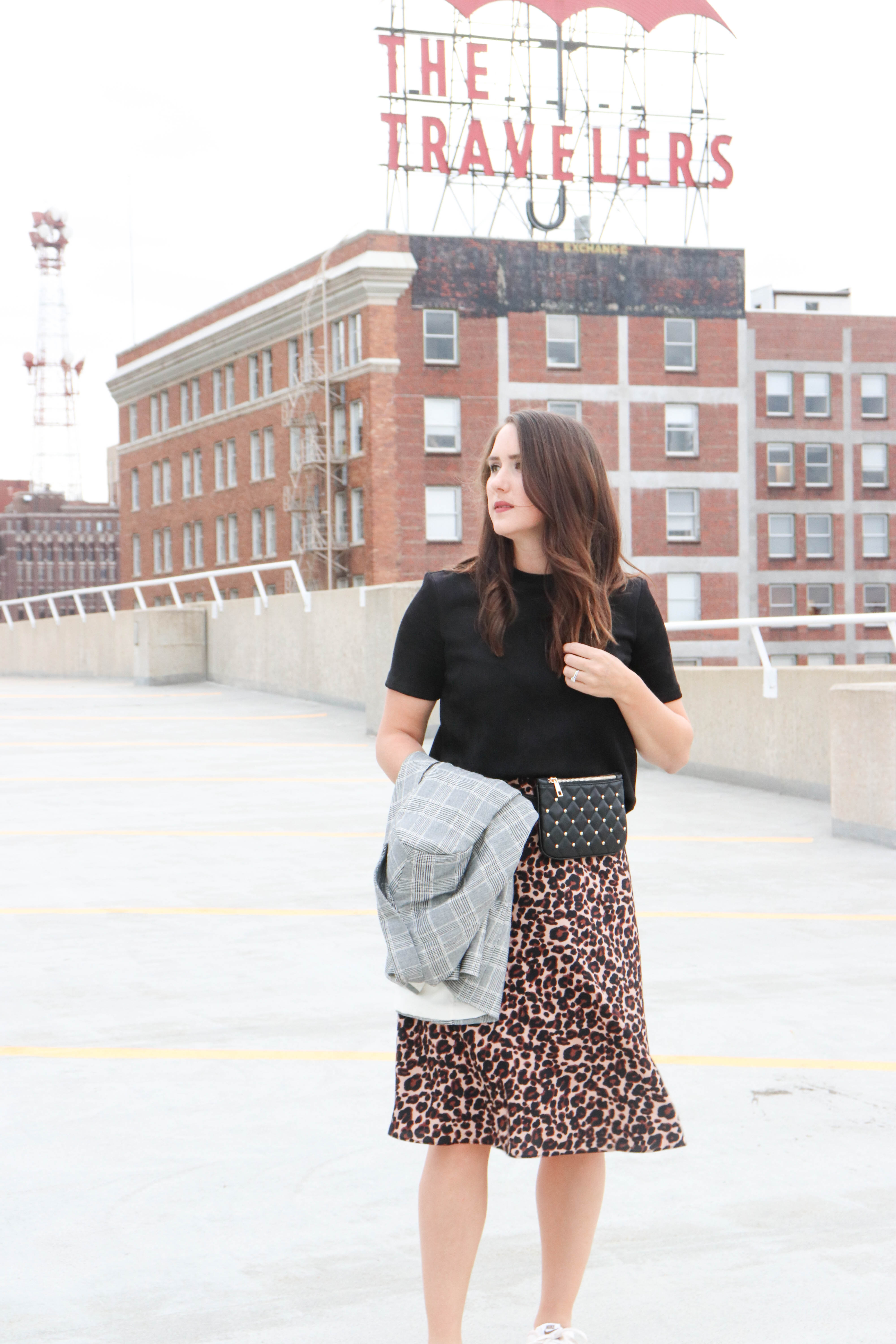 LOFT Leopard Print Skirt