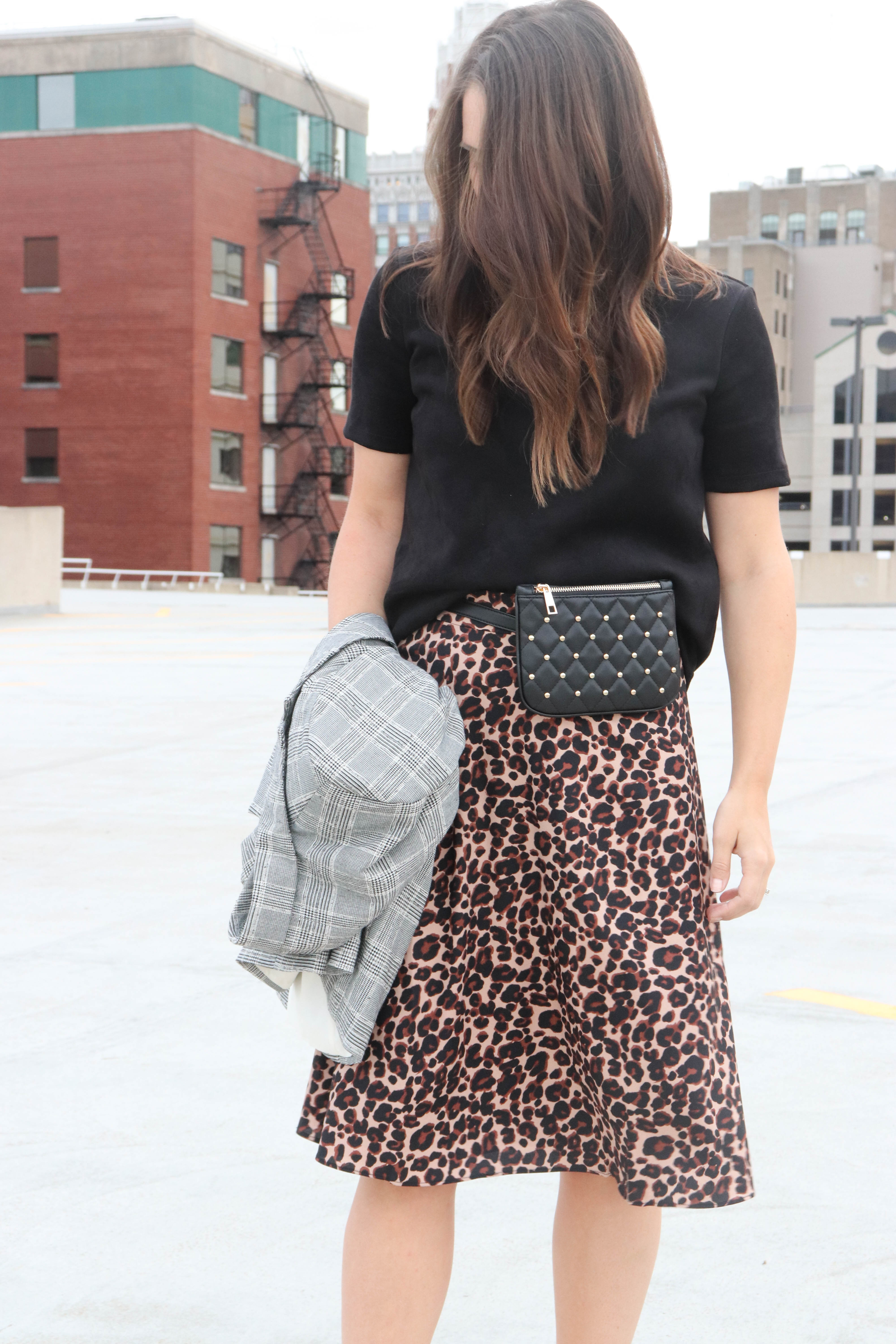 LOFT Leopard Print Skirt