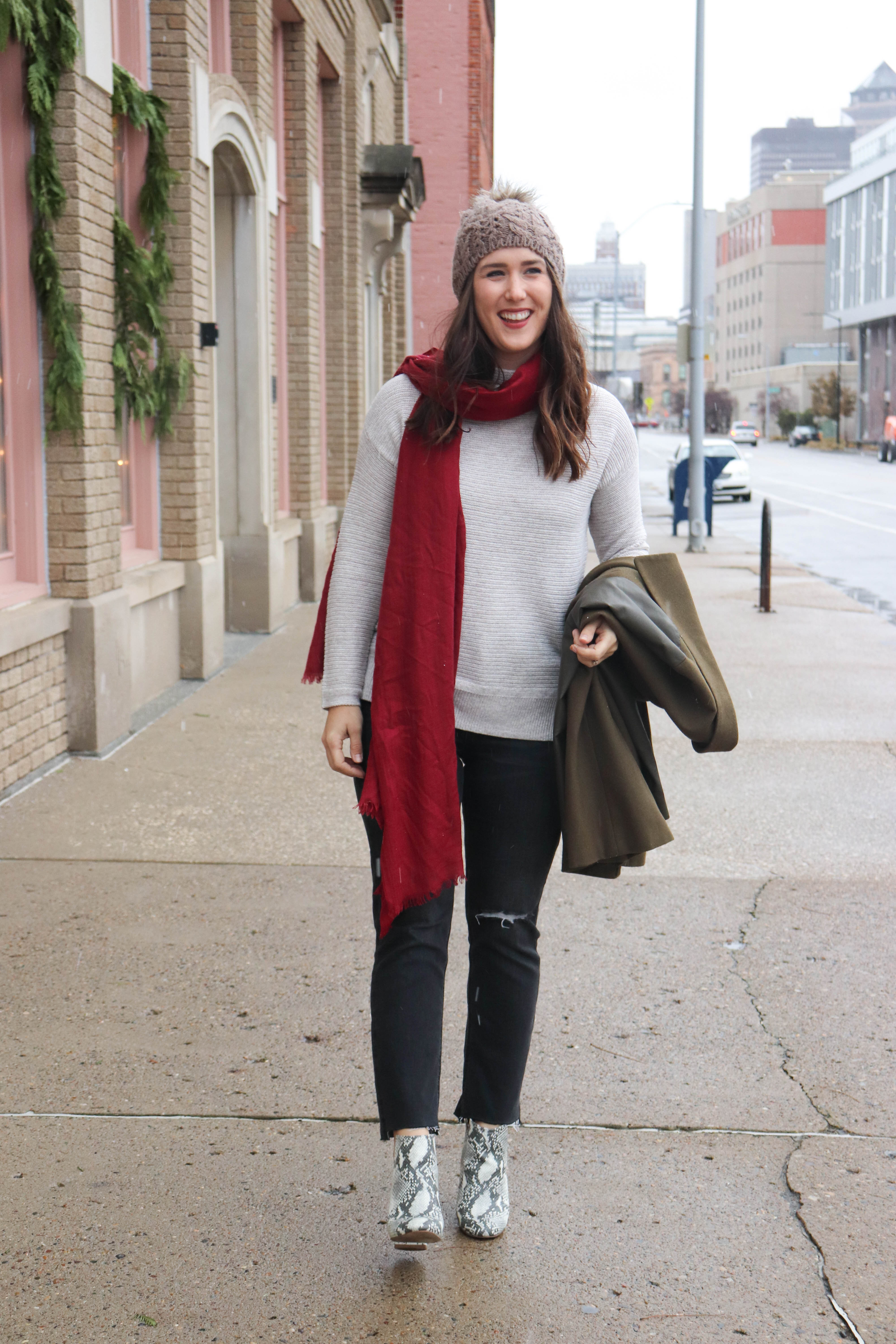 How I Avoid The Holiday Rush - Old Navy Sweater