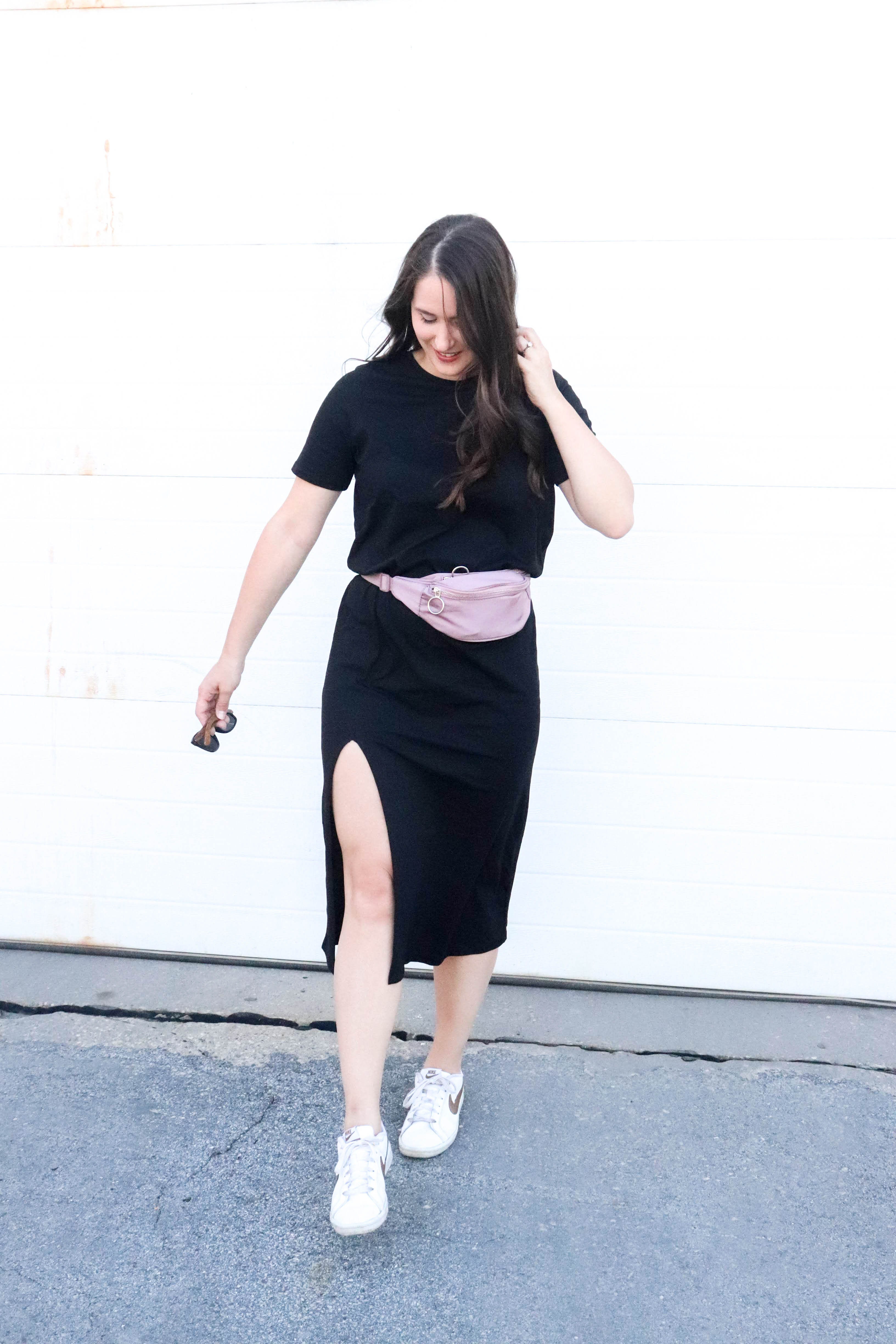 Asos Black Midi Dress