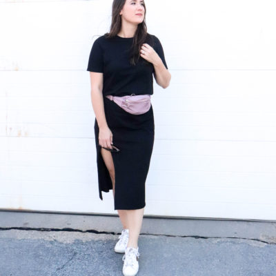 Asos Black Midi Dress