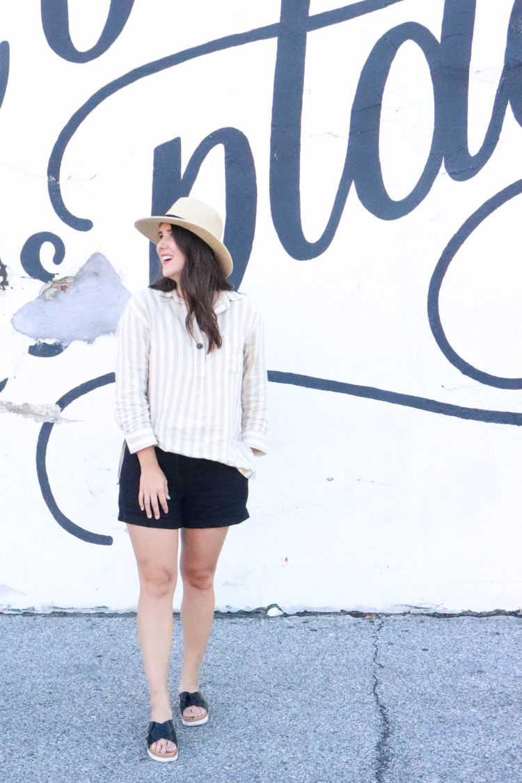 Old Navy Striped Linen Tunic