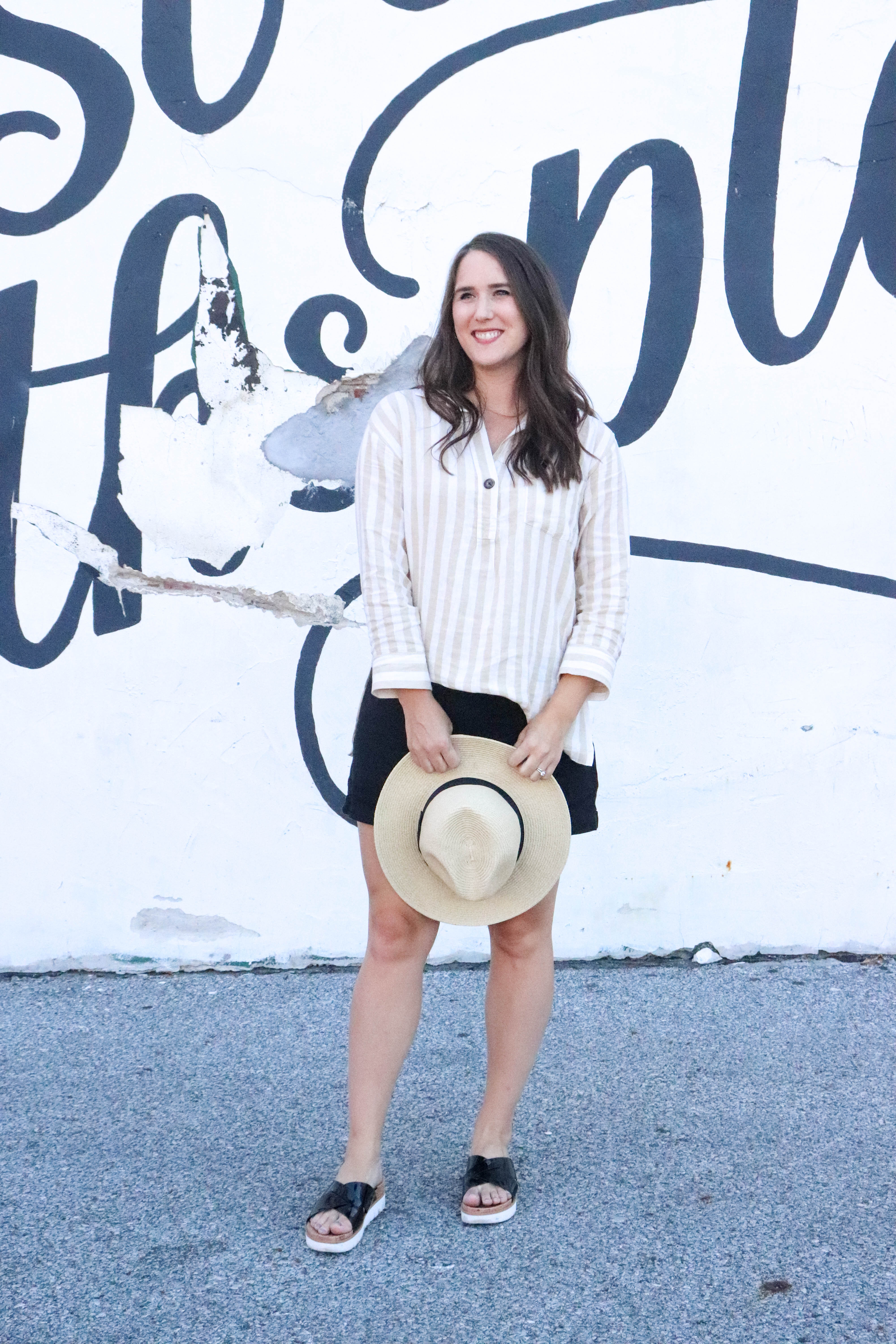 Old Navy Striped Linen Tunic