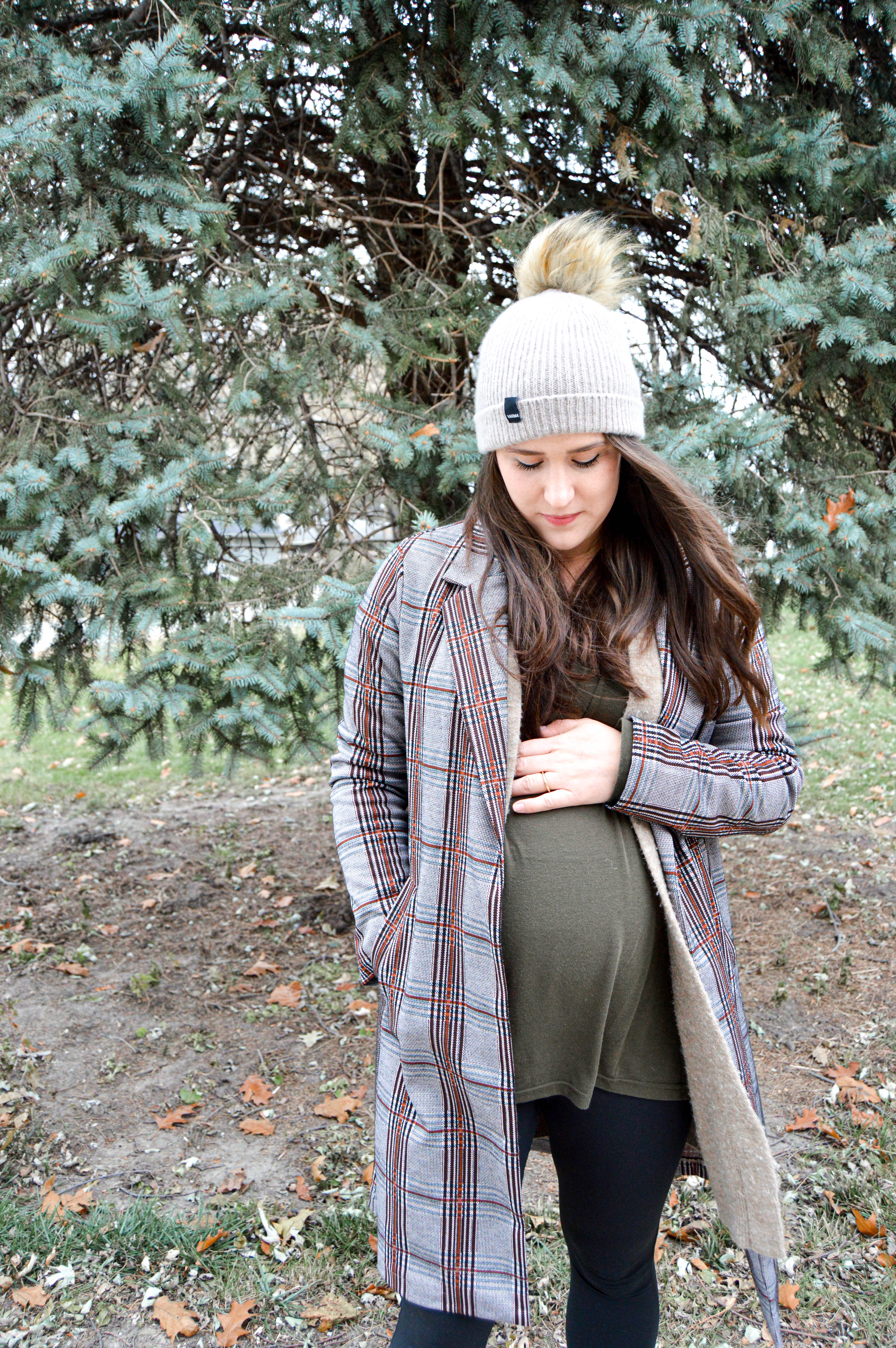 Plaid Coat - 38 Weeks